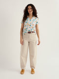 Wavecrest Shirt - Apothecary Plants Chalk