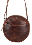 Circle Luxe – Sandel Leather Crossbody Bag
