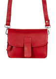 Leather Mobile Bag - Red