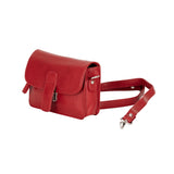 Leather Mobile Bag - Red