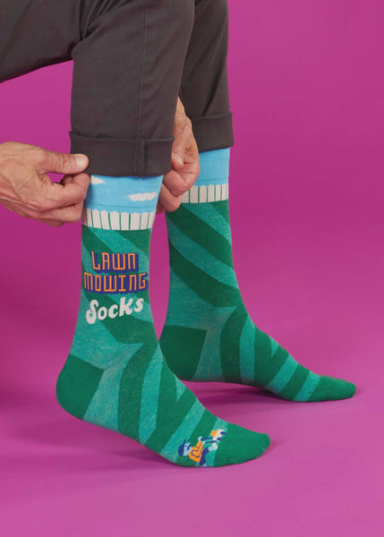 Lawn Mowing Socks - Men's Crew