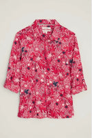 Larissa Shirt - Winter Camellia Crimson