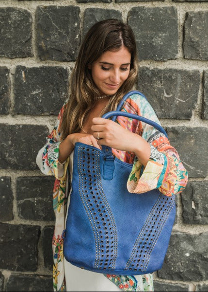 Brunswick Leather Tote - Soda