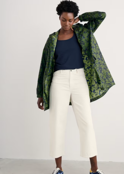 Pack It Jacket - Floral Cutout Forest Green
