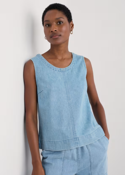 Gawen Vest - Light Wash