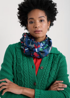 May Garland Scarf - Camellia Stripe Ink