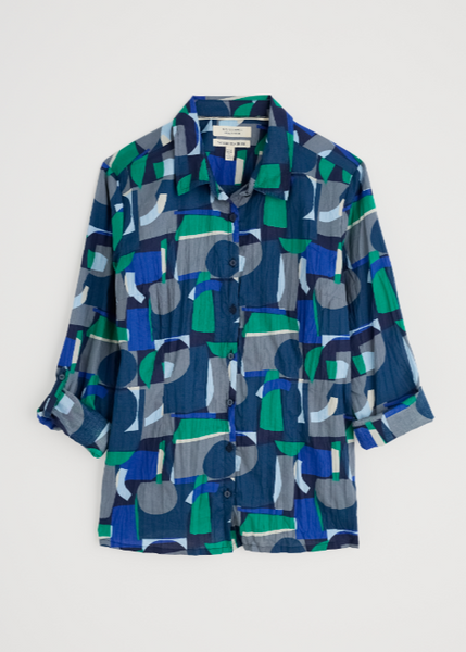 Larissa Shirt - Zennor Abstract Maritime