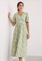 Chateaux Dress - Headland Collage Dark Citron