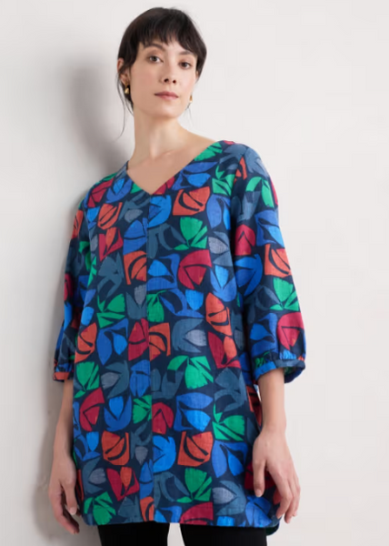 Loganberry Tunic - Floral Cutout Mix