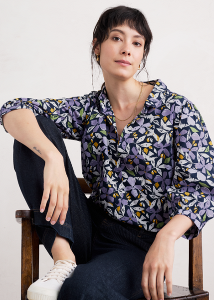 Hope Cottage Blouse - Headland Collage Maritime