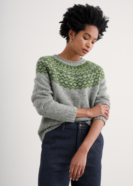 Port Kinnis Jumper - Wag Tail Tor Forest Green