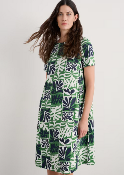 Pipers Dress - Collage Seaweed