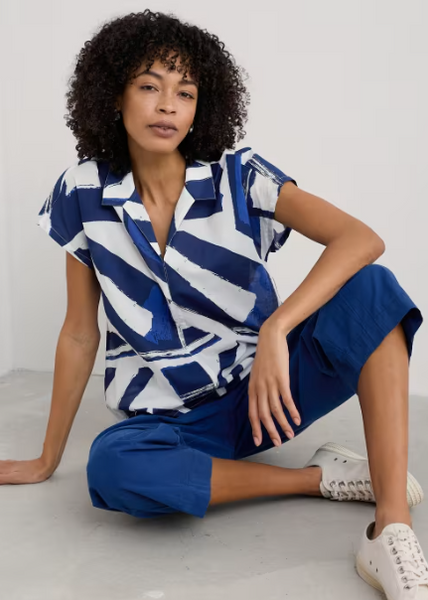 Deep Lane Shirt - Harbour Sails Chalk