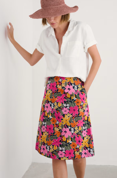 Paint Pot Skirt - Citrus Floral Tulip