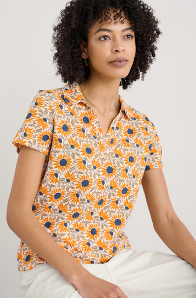 Wavecrest Shirt - Bold Sunflower Daylily