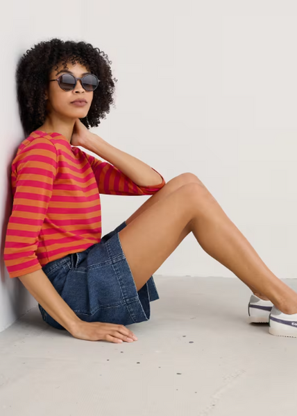 Sailor Top - Scallion Wild Raspberry