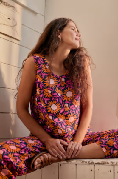 Lighthouse Station Vest - Bold Sunflower Maritim