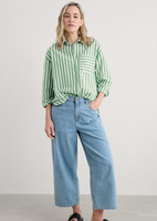 Sea Path Shirt - Mini Scallion Stripe