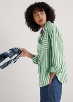 Sea Path Shirt - Mini Scallion Stripe
