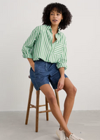 Sea Path Shirt - Mini Scallion Stripe