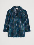 Wavecrest Shirt - Painterly Stripe Maritime