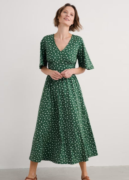 Chateaux Dress - Bud Flower Dark Forage