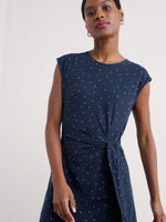 Fetting Dress - Dotty Speckle Maritime