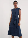 Fetting Dress - Dotty Speckle Maritime