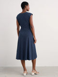 Fetting Dress - Dotty Speckle Maritime