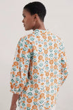 Hope Cottage Blouse - Marigold Woodblock Chalk