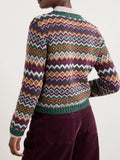 Dawson Pick Cardigan - Fairisle Modernist Dark Wreckage