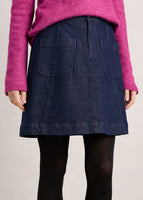 Rolling Sands Skirt- Dark Rinse Wash