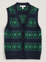 Partridge Waistcoat Vest - Porcelain Maritime Hedgerow