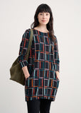 Shore Foraging Tunic - Rock Check Onyx