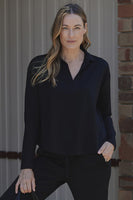 Terry Bamboo Stevie Top - Black