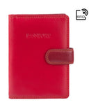 Cardinal Leather Passport Holder — Red Multi