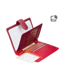 Cardinal Leather Passport Holder — Red Multi