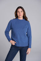 Merino Funnel Neck Jumper - Marathon
