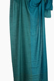 Merino Wool Scarf - Semi Block Green