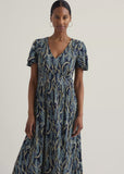Chateau Dress - Red Hot Poker Maritime