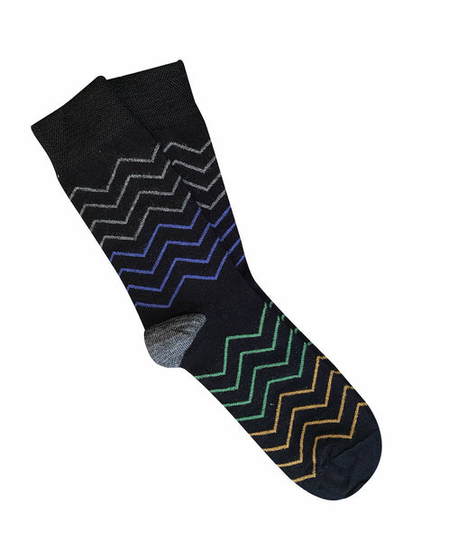 Waves Merino Wool Socks - Black
