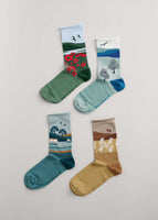 Sailor Socks - Box of 4 - Scenic Hall Walk