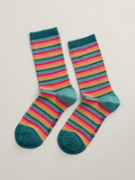 Sparkle Sailor Socks - Weatherborad Dark Jade
