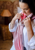 Wool Check Scarf - Ella