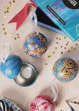 Christmas Tin Baubles - 4 Pack