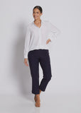Lane 7/8 Slim Leg Pants - Navy