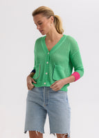 Holey Cardigan - Apple