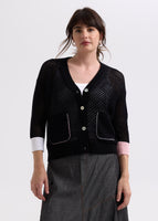 Holey Cardigan - Black