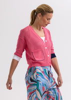 Holey Cardigan - Carnation
