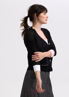 Holey Cardigan - Black